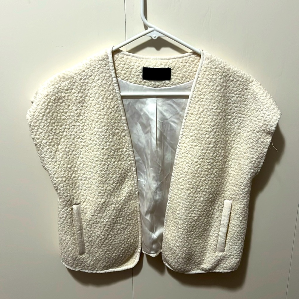 Line and Dot Off White Vest Top
